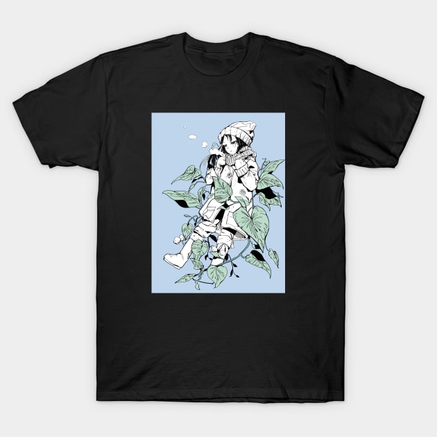 Plant Anime Girl T-Shirt by meltyrice